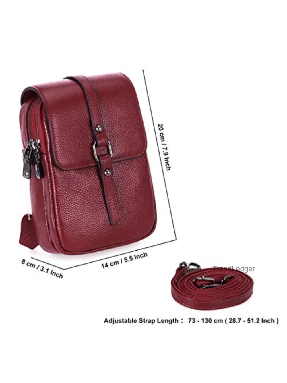 Genuine Leather Crossbody Phone Purse Small Wallet Pouch Shoulder Bag